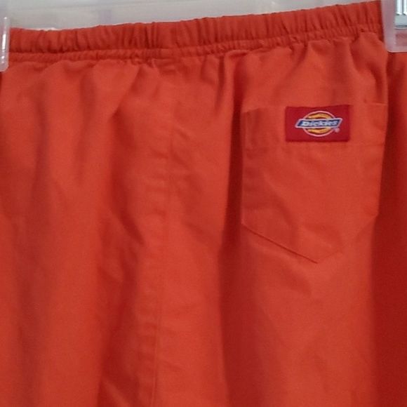 Dickies Burnt Orange Drawstring Straight Leg Pull On Pants Scrubs DePop - Picture 8 of 11